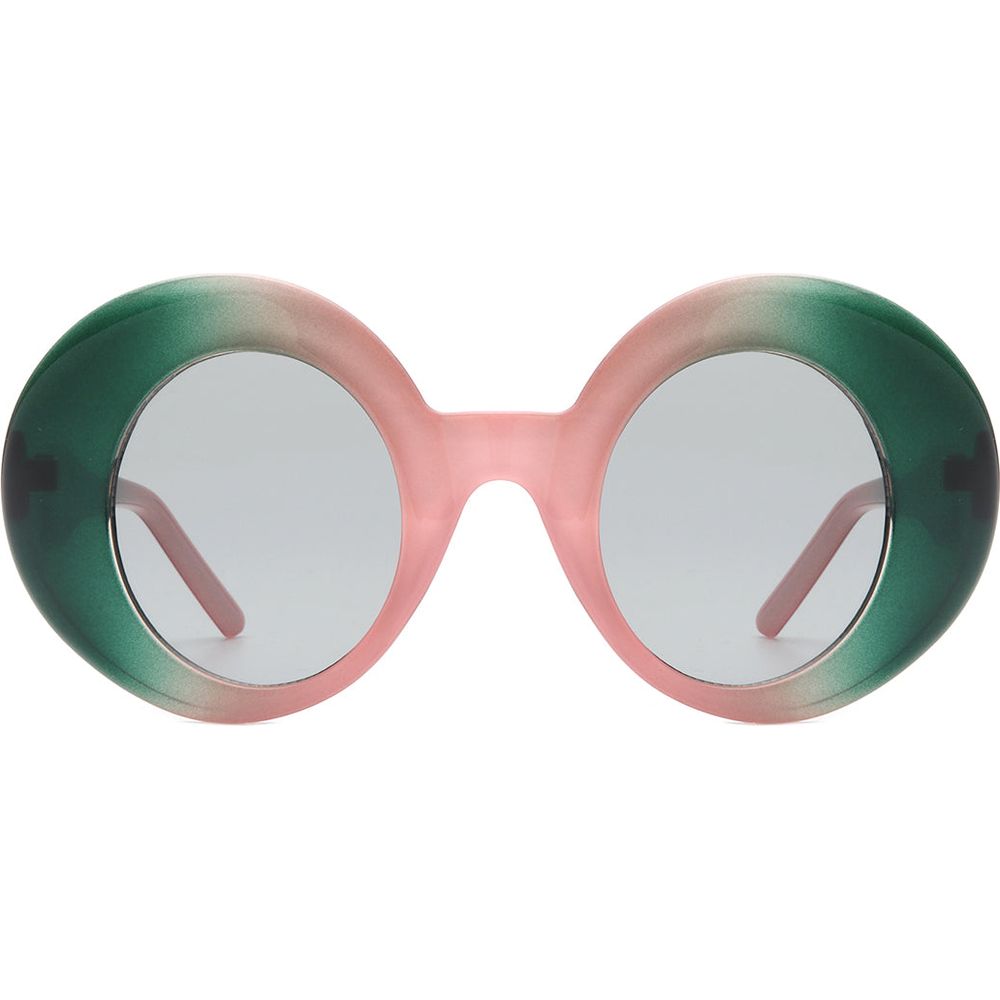 Yoke - Retro Chic Fashion Oversized Round Women's Sunglasses