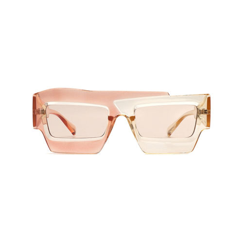 Load image into Gallery viewer, Brynden - Futuristic Square Irregular Flat Top Two-Tone Sunglasses
