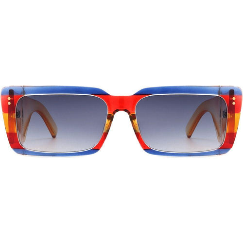 Load image into Gallery viewer, Yoplines - Retro Rectangle Square Flat Top Tinted Sunglasses
