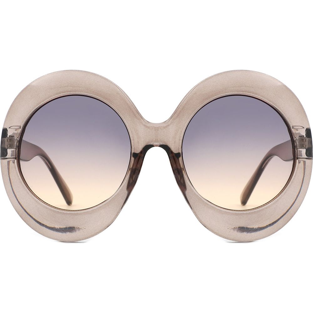 Quest - Oversized Oval Round Women's Fashion Sunglasses