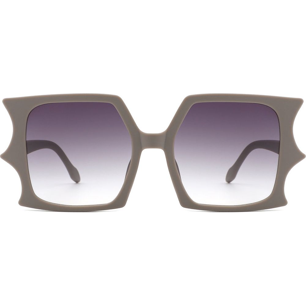 Sylas - Flat Top Irregular Bat Wing Square Sunglasses