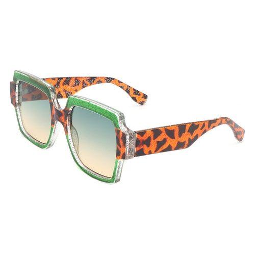 Load image into Gallery viewer, Keen - Women&#39;s Fashion Oversized Flat-Top Square Sunglasses
