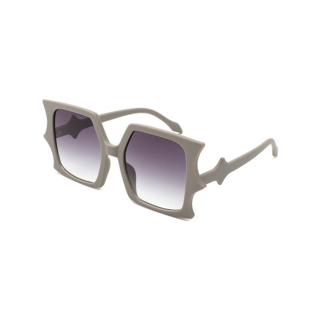 Sylas - Flat Top Irregular Bat Wing Square Sunglasses