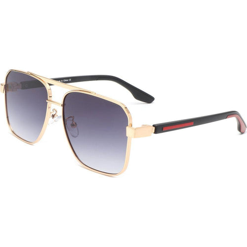 Load image into Gallery viewer, Shimmer - Square Flat Top Tinted Brow-Bar Fashion Sunglasses
