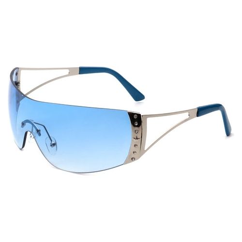 Vaeris - Rimless Rectangle Chic Rhinestone Luxury Sunglasses