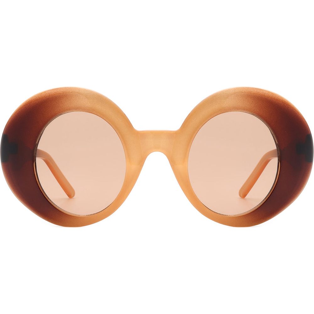 Yoke - Retro Chic Fashion Oversized Round Women's Sunglasses