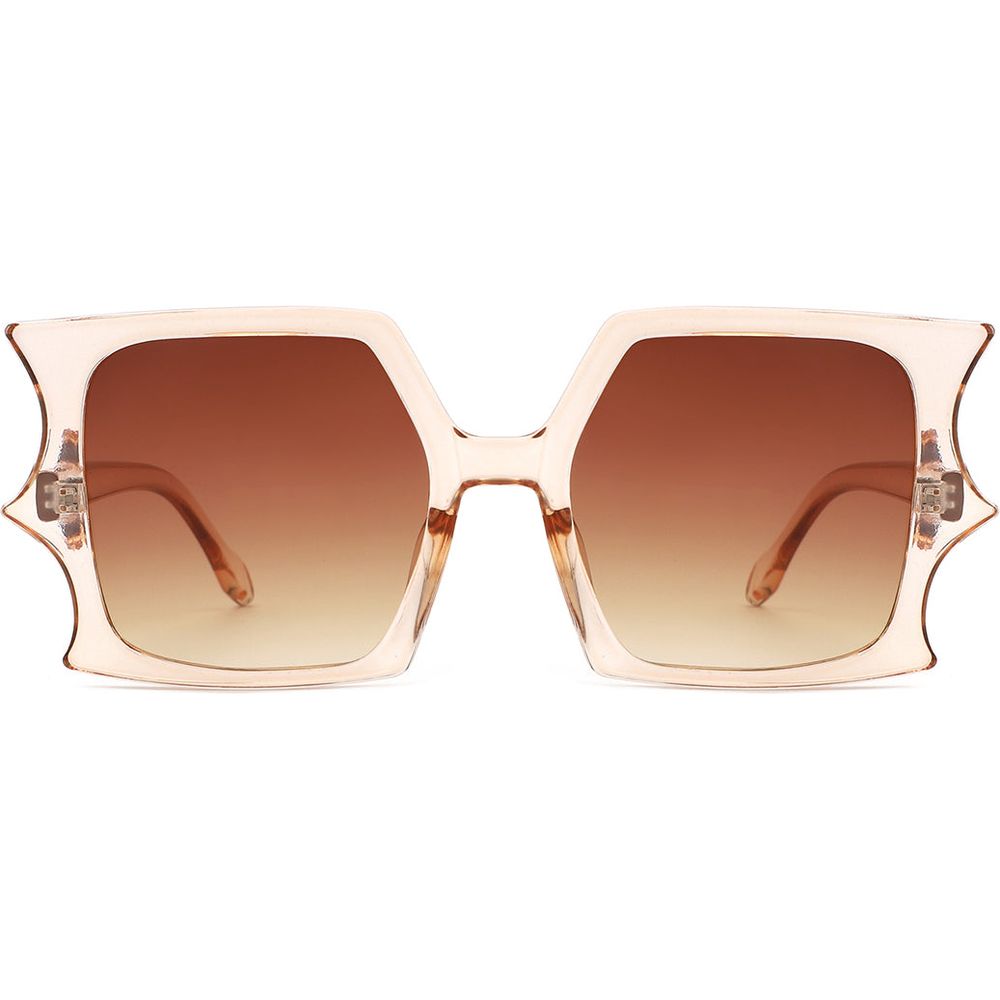 Sylas - Flat Top Irregular Bat Wing Square Sunglasses