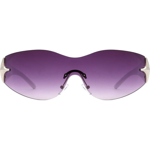 Load image into Gallery viewer, Spark - Sleek Rimless Double Star Fashion Shield Sunglasses
