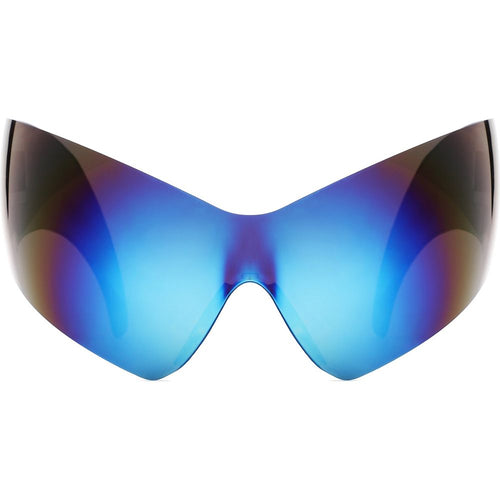 Load image into Gallery viewer, Clutch - Modern Rimless Oversized Color Pop Curved Sunglasses
