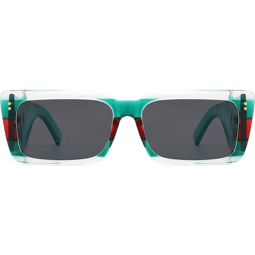 Load image into Gallery viewer, Yoplines - Retro Rectangle Square Flat Top Tinted Sunglasses
