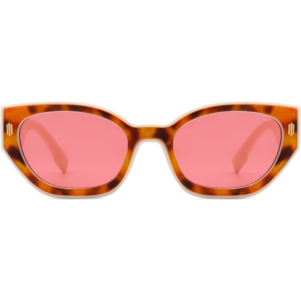 Dawnmist - Geometric Retro Round Irregular Narrow Cat Eye Sunglasses