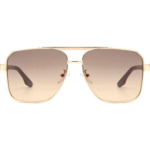 Load image into Gallery viewer, Shimmer - Square Flat Top Tinted Brow-Bar Fashion Sunglasses
