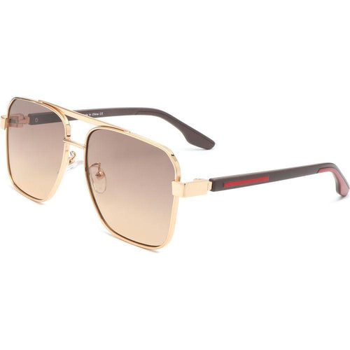 Load image into Gallery viewer, Shimmer - Square Flat Top Tinted Brow-Bar Fashion Sunglasses
