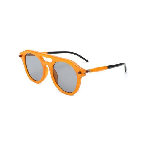 Load image into Gallery viewer, Vivid - Retro Round Brow-Bar Vintage Circle Sunglasses
