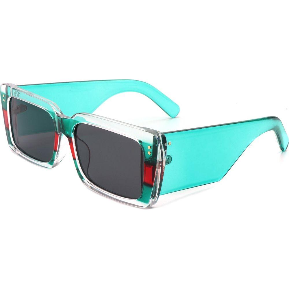 Yoplines - Retro Rectangle Square Flat Top Tinted Sunglasses