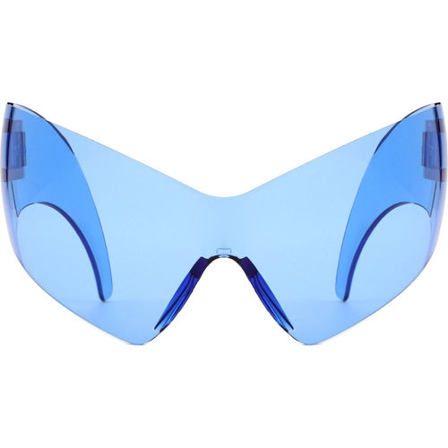 Load image into Gallery viewer, Clutch - Modern Rimless Oversized Color Pop Curved Sunglasses
