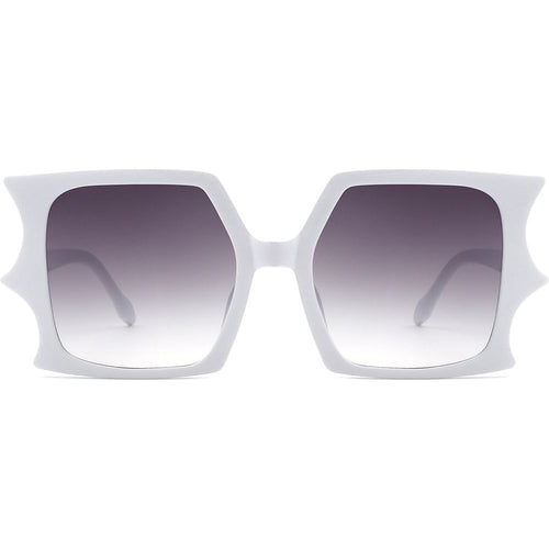 Load image into Gallery viewer, Sylas - Flat Top Irregular Bat Wing Square Sunglasses
