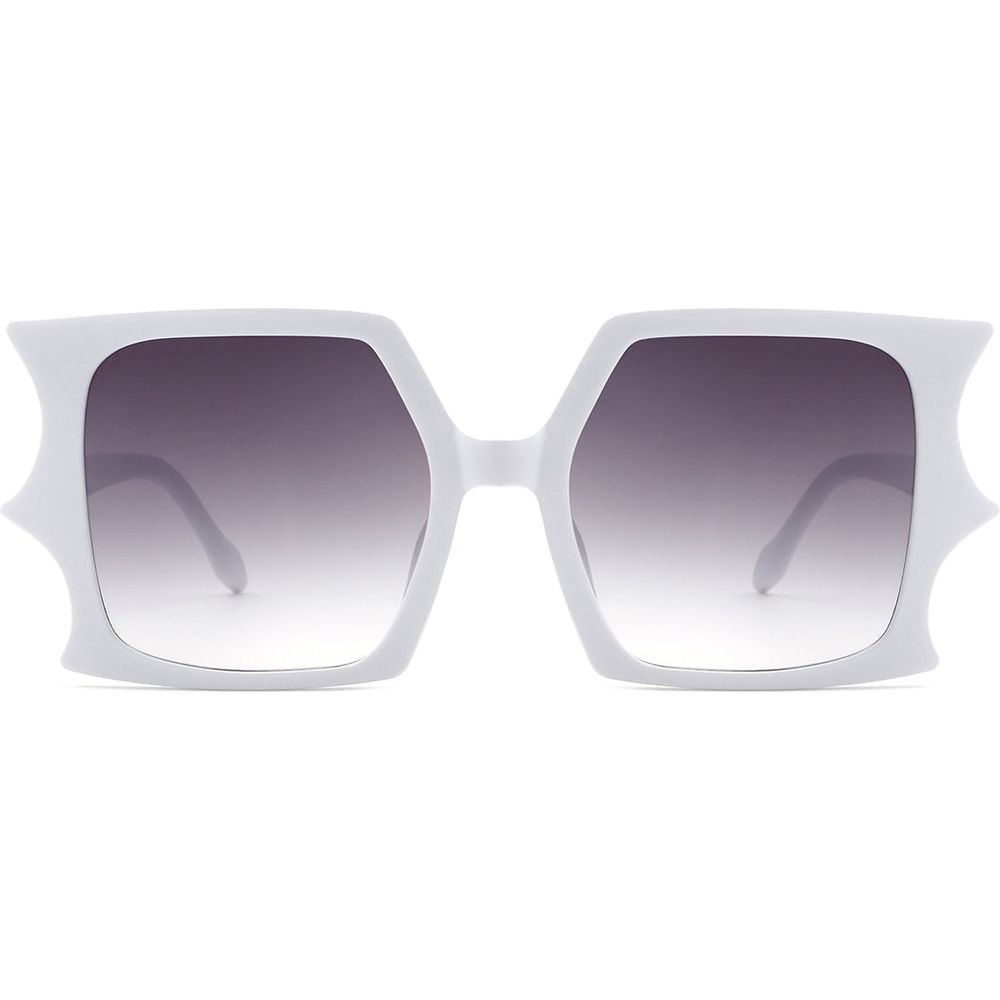 Sylas - Flat Top Irregular Bat Wing Square Sunglasses