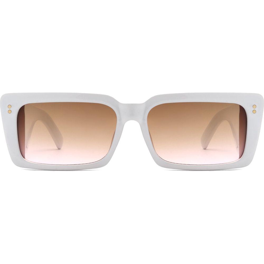 Yoplines - Retro Rectangle Square Flat Top Tinted Sunglasses