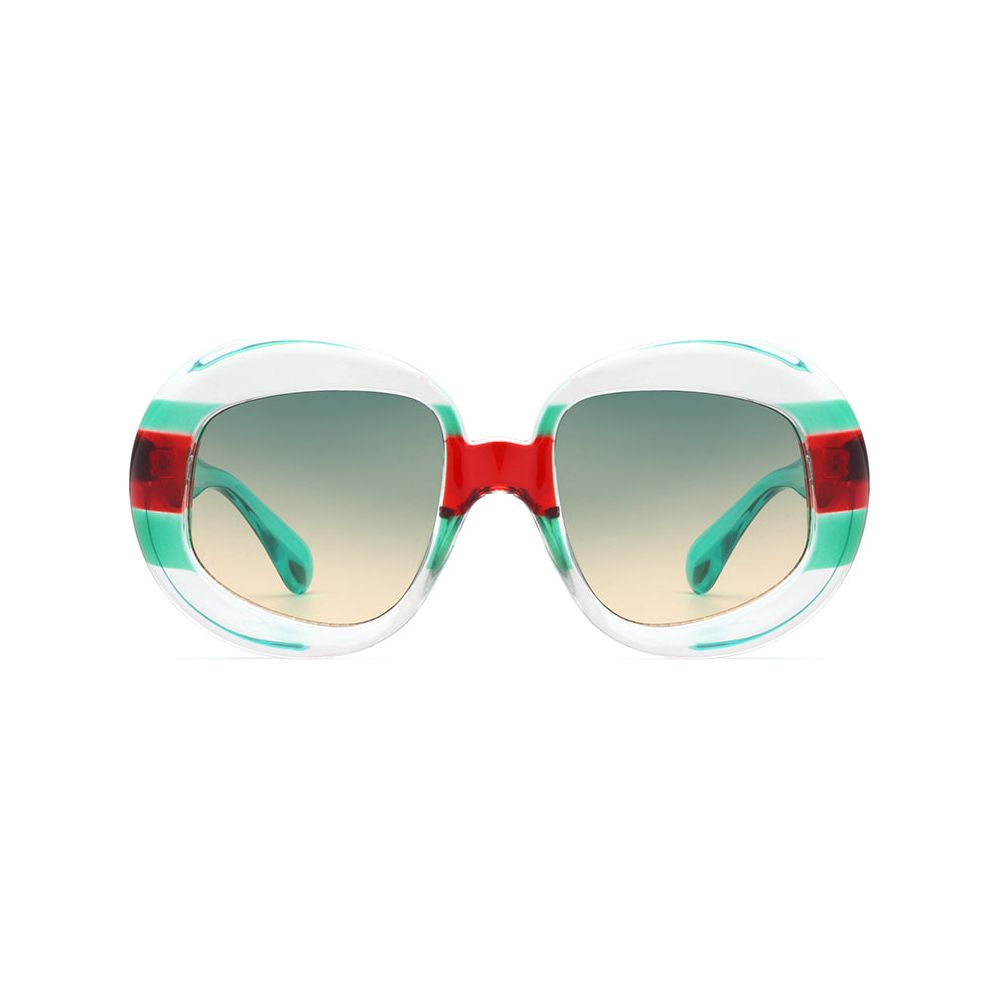 Maven - Oversized Geometric Oval Round Fashion Women's Sunglasses