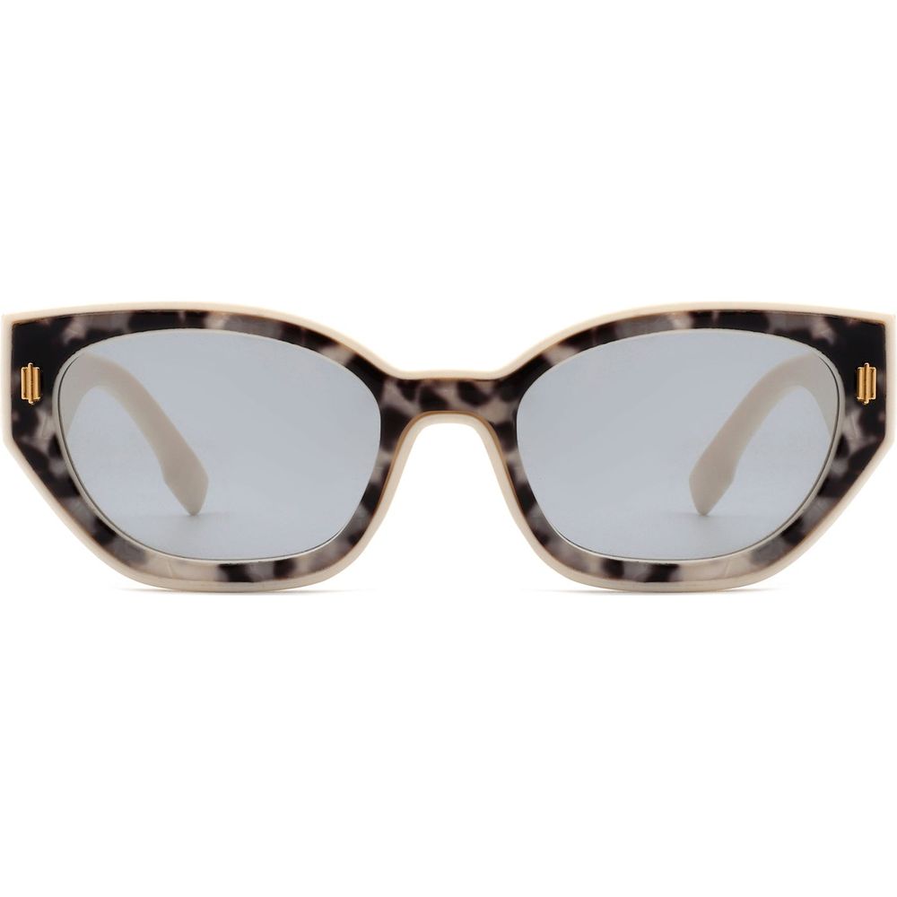 Dawnmist - Geometric Retro Round Irregular Narrow Cat Eye Sunglasses