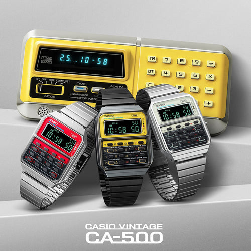 Load image into Gallery viewer, CASIO VINTAGE Mod. CALCULATOR EDGY COLLECTION - YELLOW ***SPECIAL PRICE***-2
