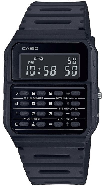 CASIO VINTAGE Mod. CALCULATOR EDGY COLLECTION - FULL BLACK-0