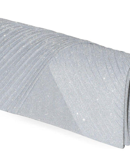 Club Rochelier Glitter Evening Bag with Pleats