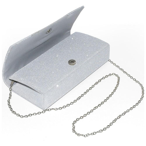 Load image into Gallery viewer, Club Rochelier Glitter Evening Bag with Pleats
