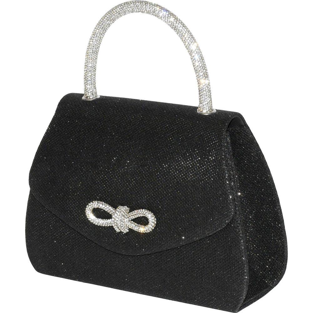 Club Rochelier Evening Bag with Glitter Handle and Bow