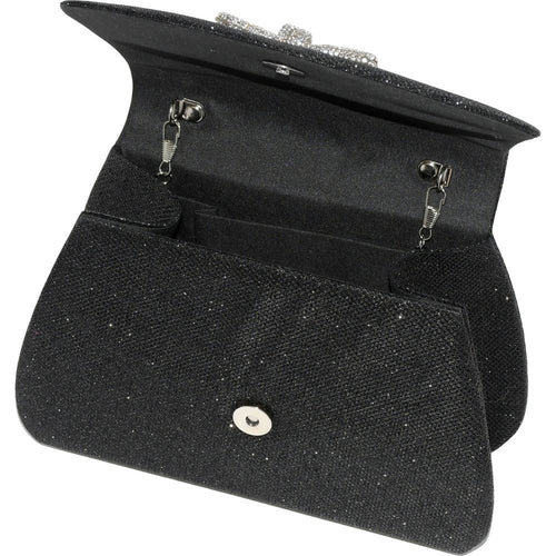 Load image into Gallery viewer, Club Rochelier Evening Bag with Glitter Handle and Bow
