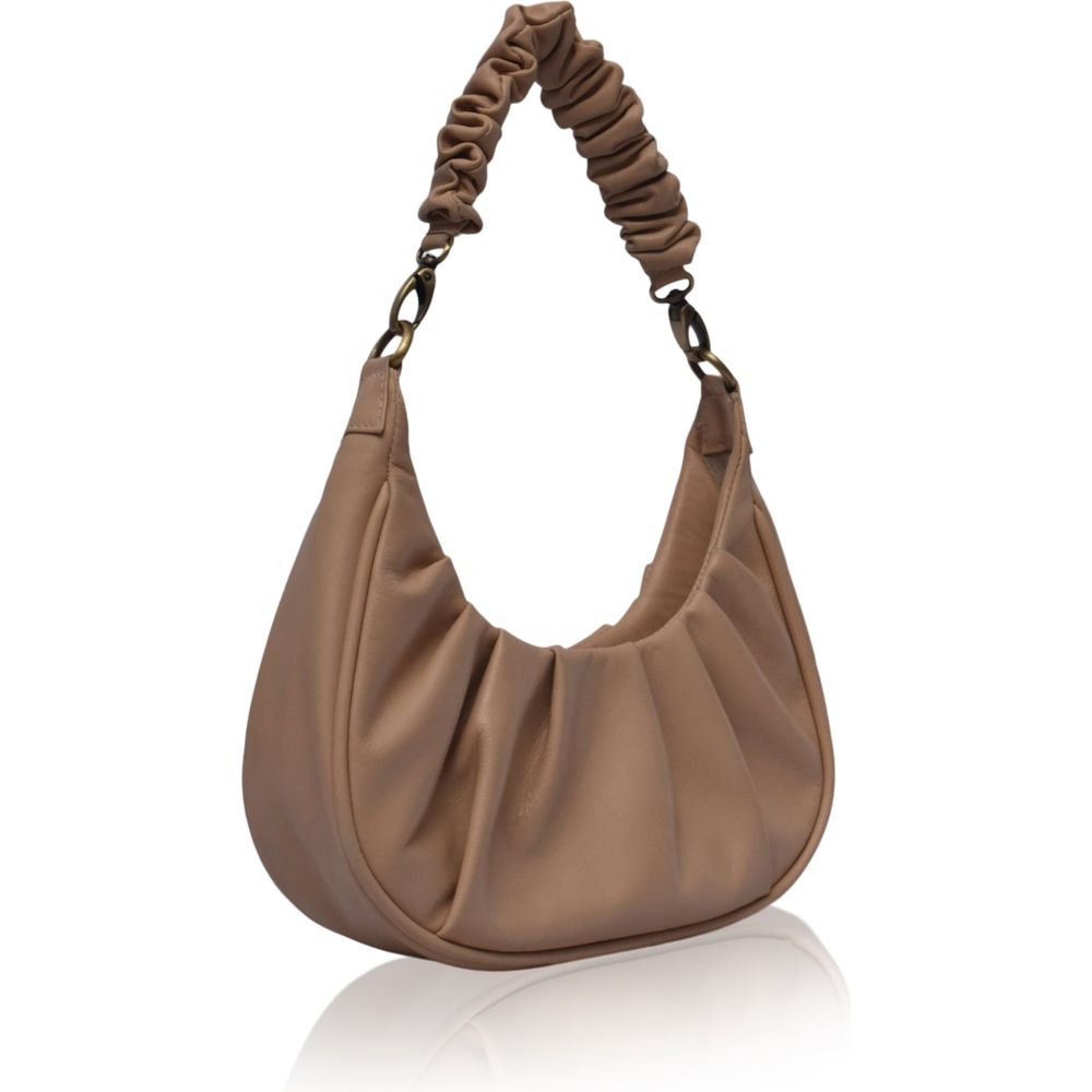 Camille Ruched Leather Bag