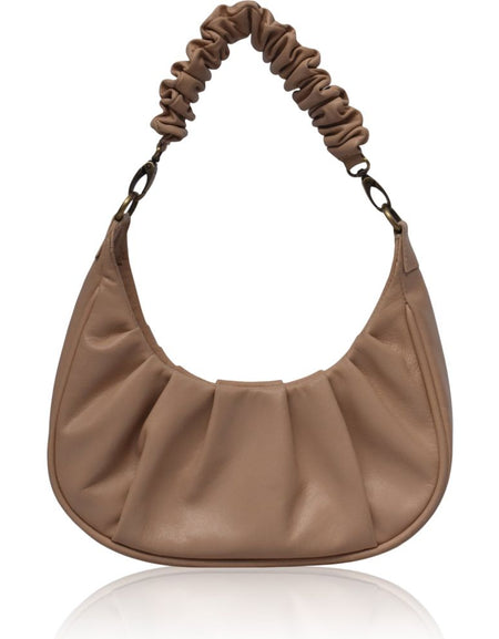 Camille Ruched Leather Bag