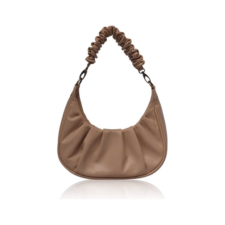 Camille Ruched Leather Bag