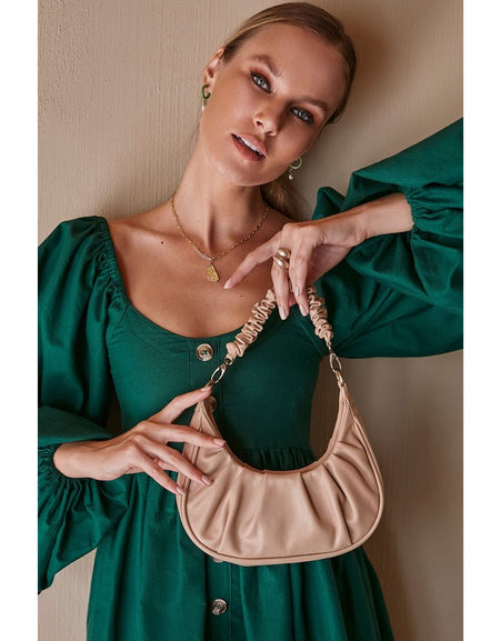 Camille Ruched Leather Bag
