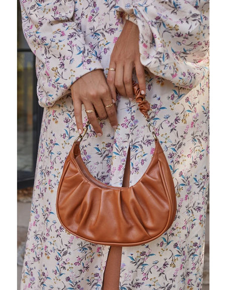 Camille Ruched Leather Bag