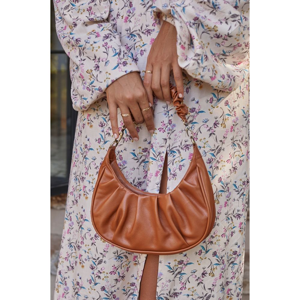 Camille Ruched Leather Bag