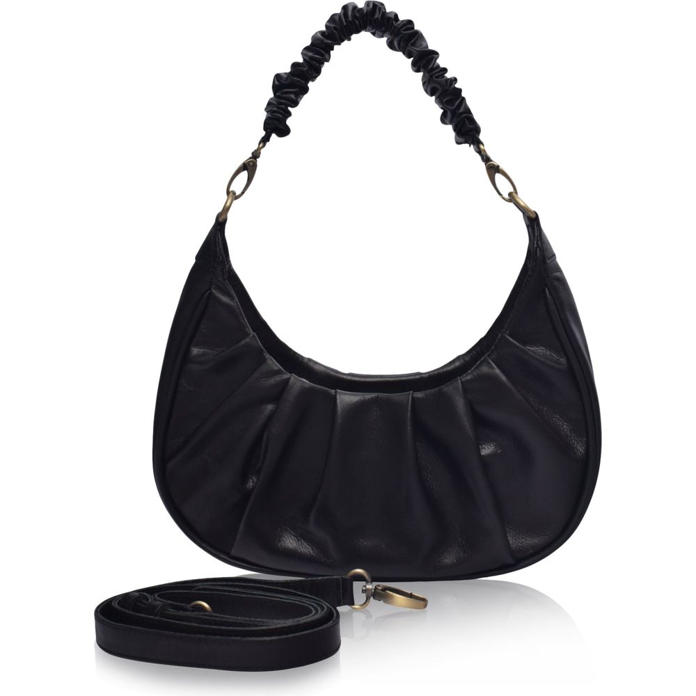 Camille Ruched Leather Bag