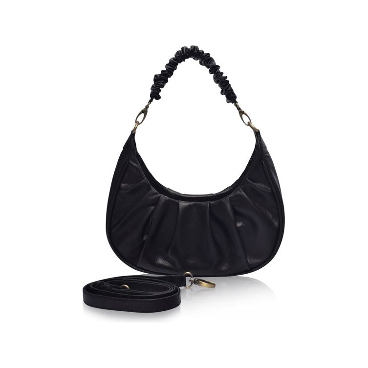 Camille Ruched Leather Bag