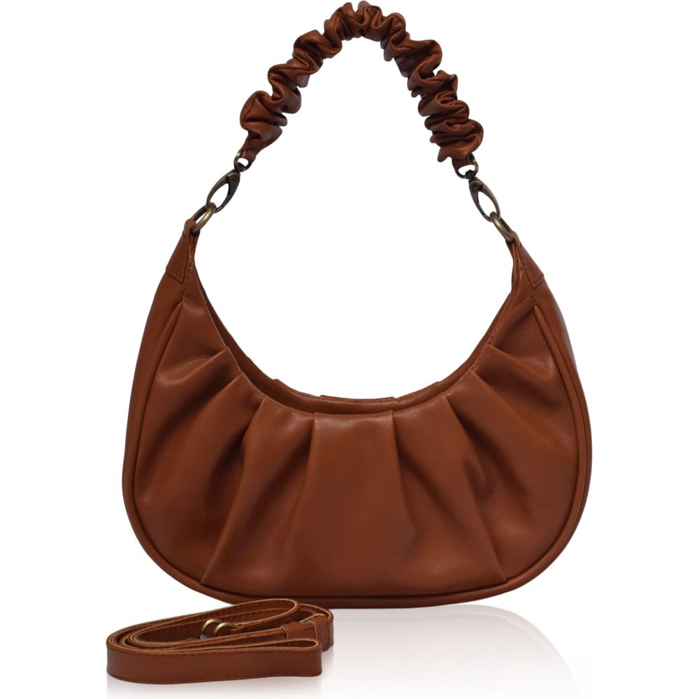 Camille Ruched Leather Bag