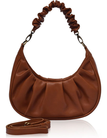 Camille Ruched Leather Bag