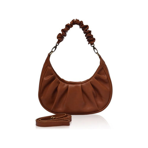 Load image into Gallery viewer, Camille Ruched Leather Bag

