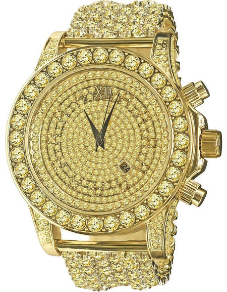 BURNISH CZ Iced Out Watch – A Luxurious Statement Piece