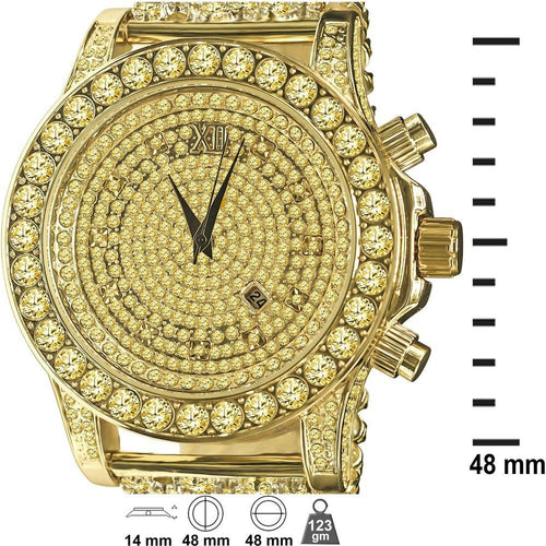 Load image into Gallery viewer, BURNISH CZ ICED OUT WATCH | 5110294
