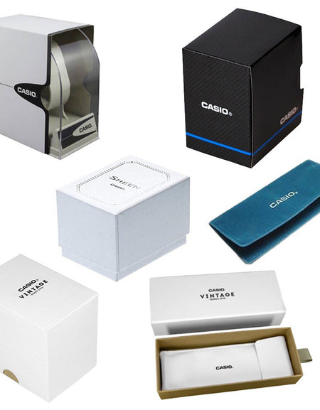 CASIO COLLECTION Mod. MULTIFUNCTION CALENDAR. LEATHER - SILVER-1