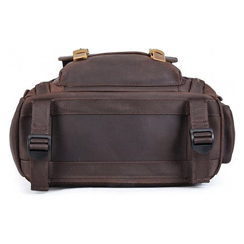 Load image into Gallery viewer, The Gaetano | Large Leather Backpack Camera Bag with Tripod Holder
