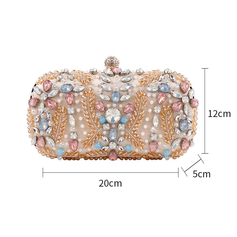 Crystal Clutch Bag for Wedding Party Luxury Rhinestone Clutch Purse