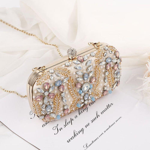 Load image into Gallery viewer, Crystal Clutch Bag for Wedding Party Luxury Rhinestone Clutch Purse
