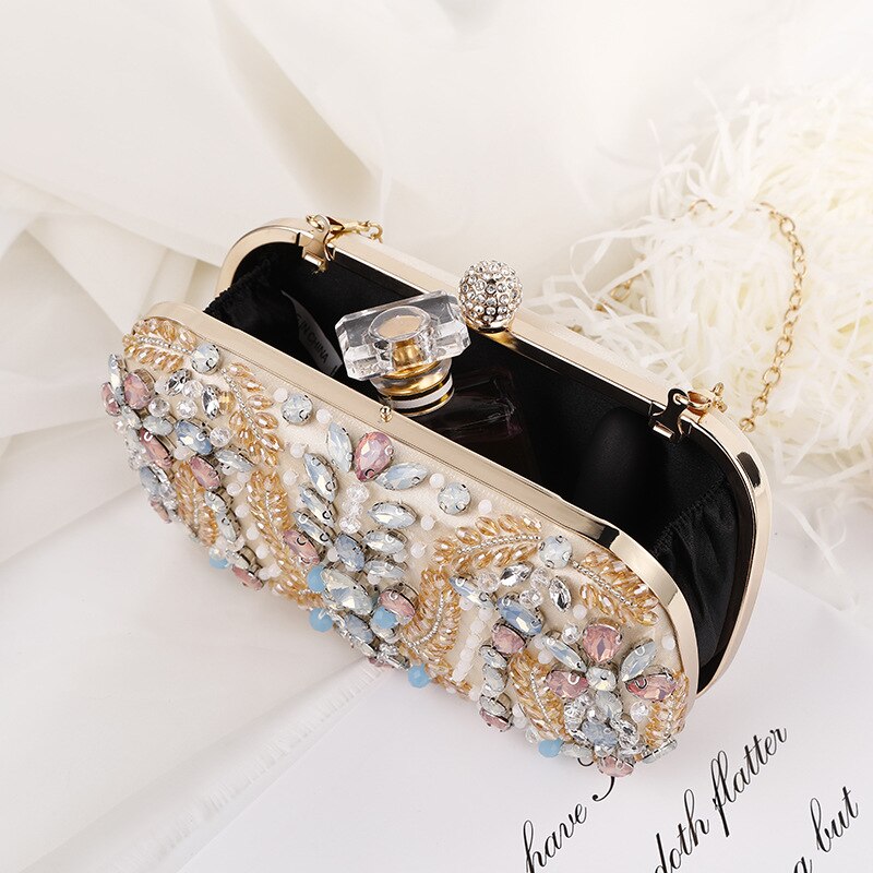 Crystal Clutch Bag for Wedding Party Luxury Rhinestone Clutch Purse