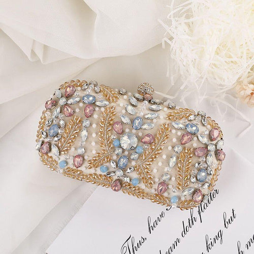 Load image into Gallery viewer, Crystal Clutch Bag for Wedding Party Luxury Rhinestone Clutch Purse
